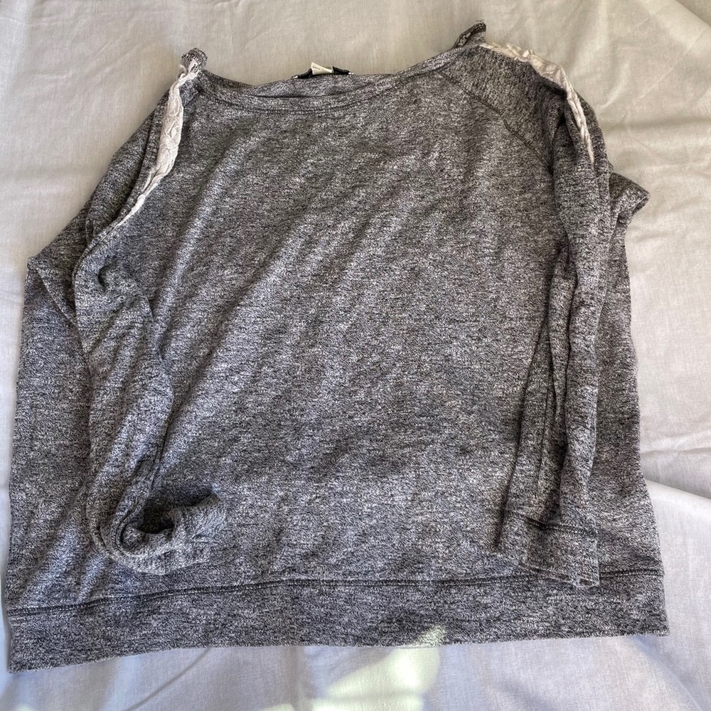 Gray light sweater